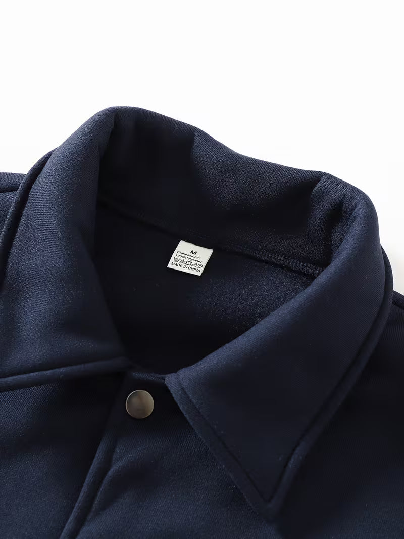 Vintage Color-Block Jacket with Patchwork Design