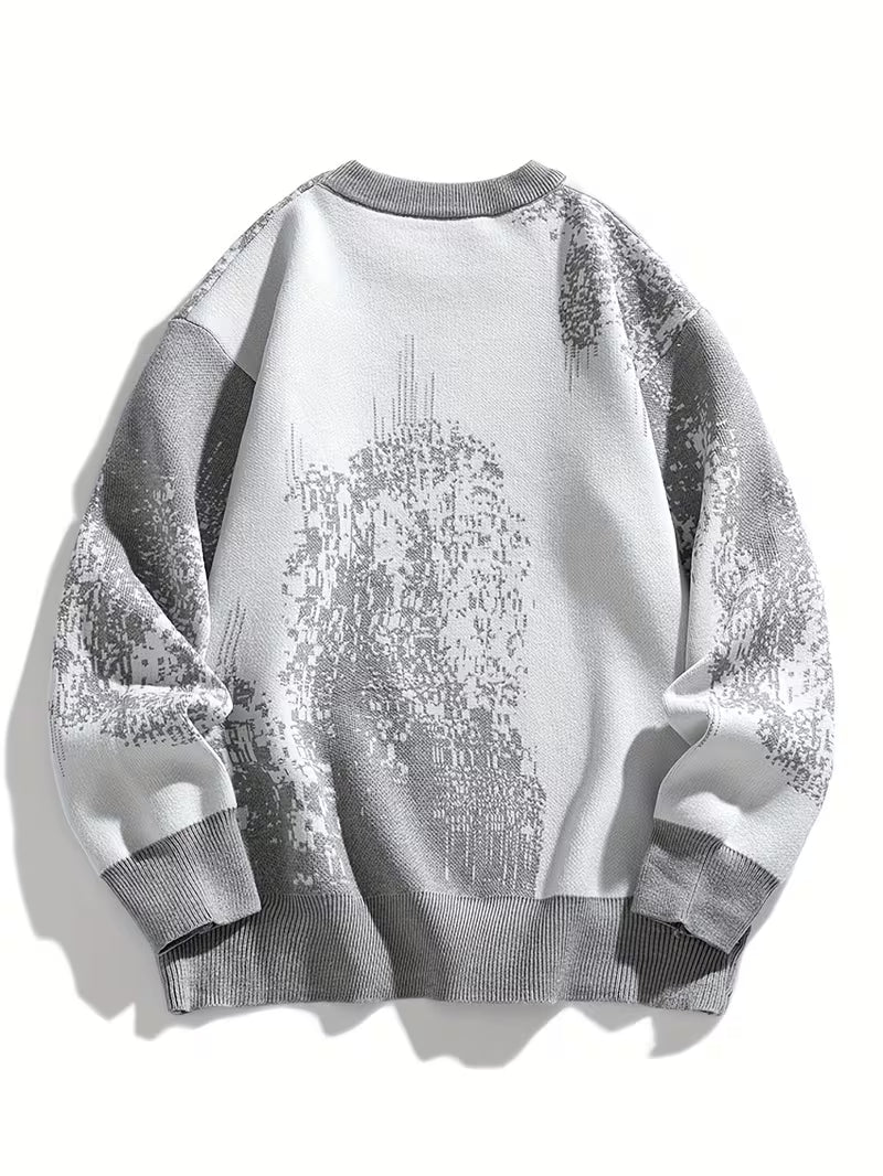 Men's Thermal & Color Block Pullover Sweater